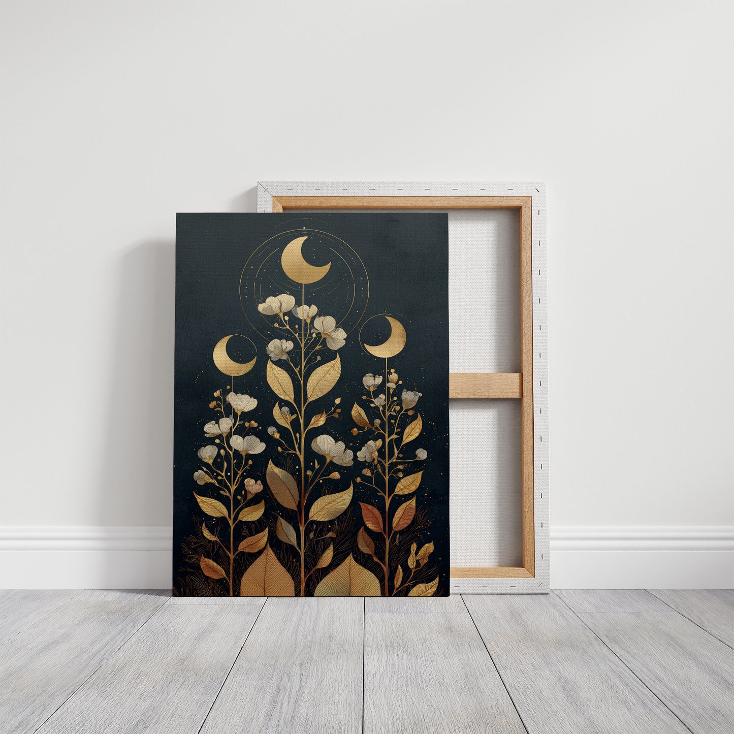 Celestial Flora Under Night Sky