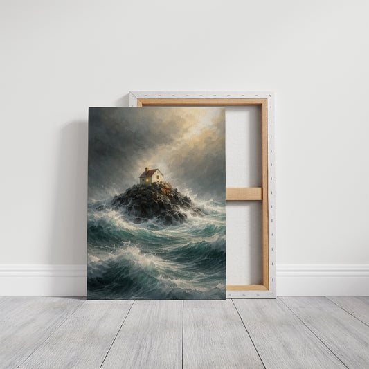 Solitary Beacon Withstands Tempest's Fury