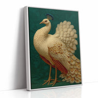 Regal Peacock In Emerald Court