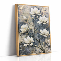 Magnolia Branch on Cracked Gold