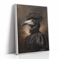 Elegance Beneath Feathered Veils