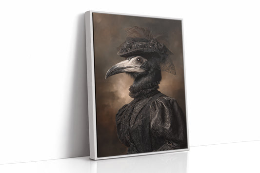 Elegance Beneath Feathered Veils