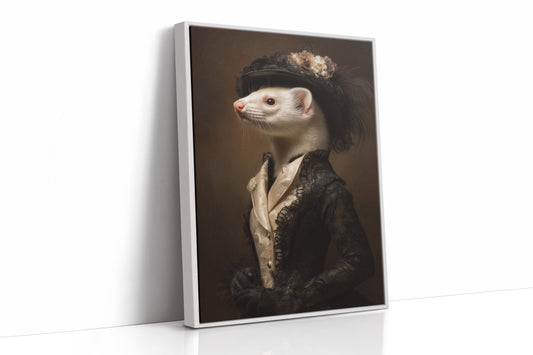 Dapper Ferret in Elegant Attire