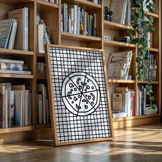 Pizza Stories On Checkered Cloth