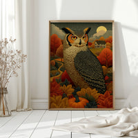 Autumn Moon Watches The Farmhouse