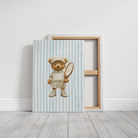 Tennis Bear Ready For Summer Court