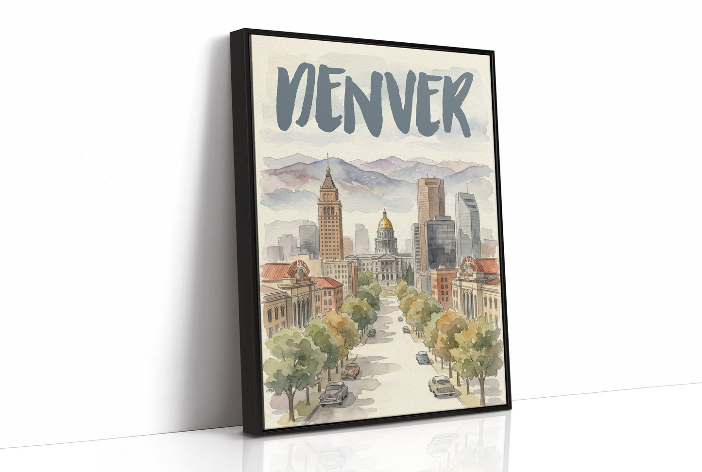 Denver in Watercolor