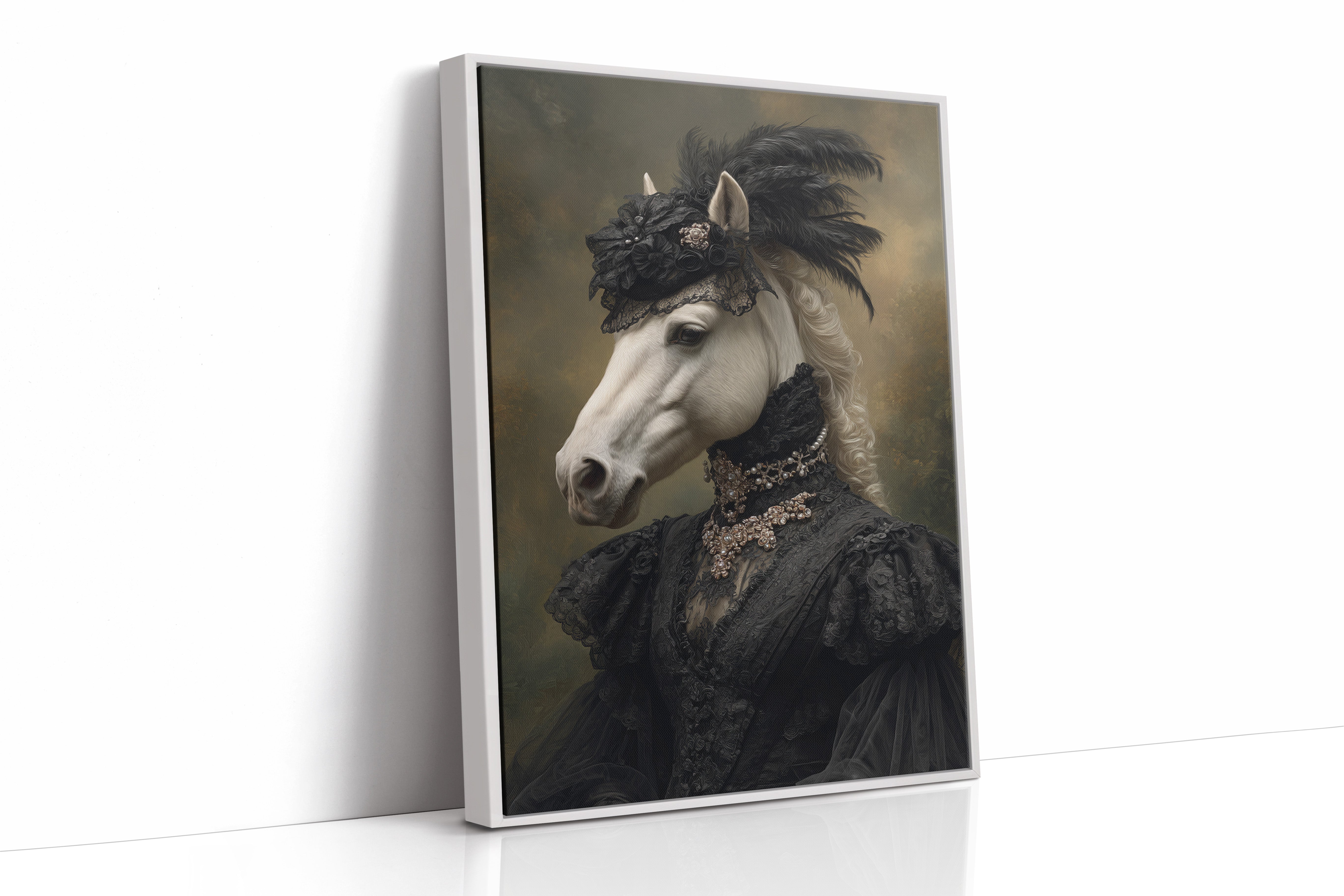 Elegance Draped in Midnight Silk