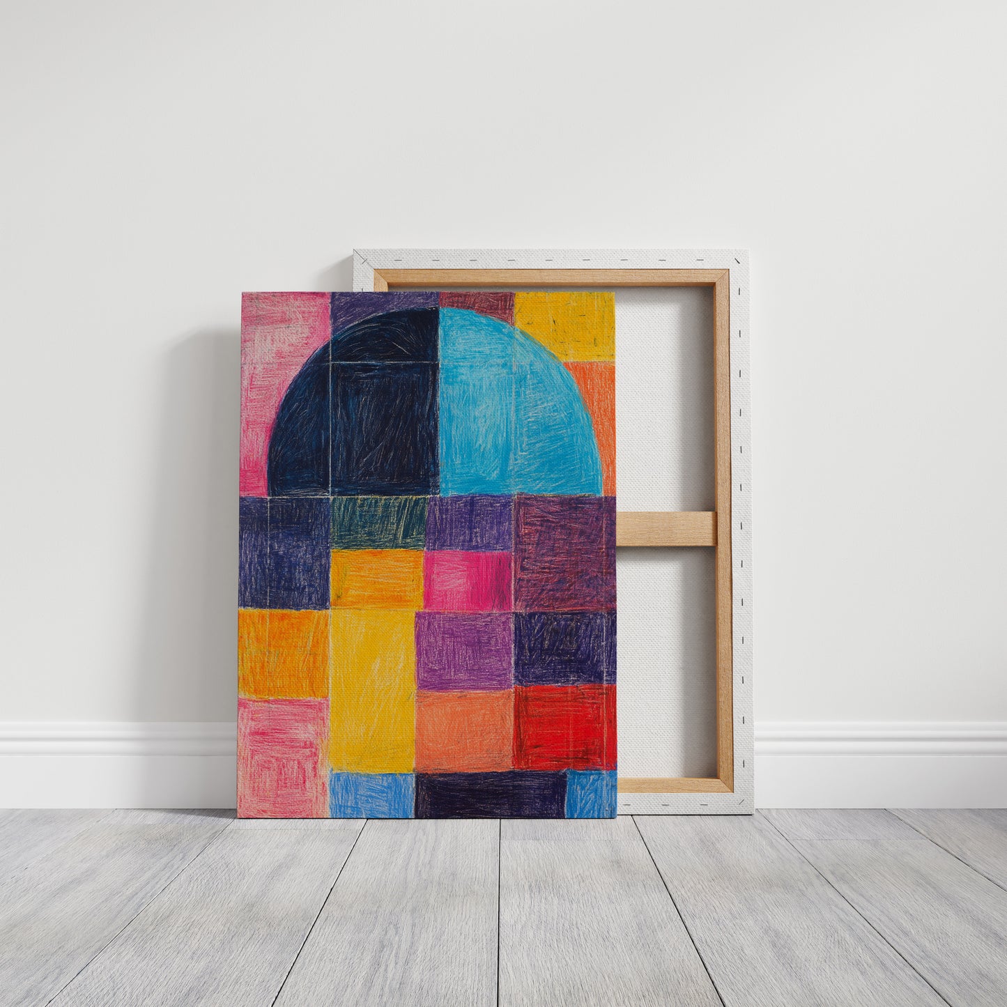 Colors Dance Through City Windows