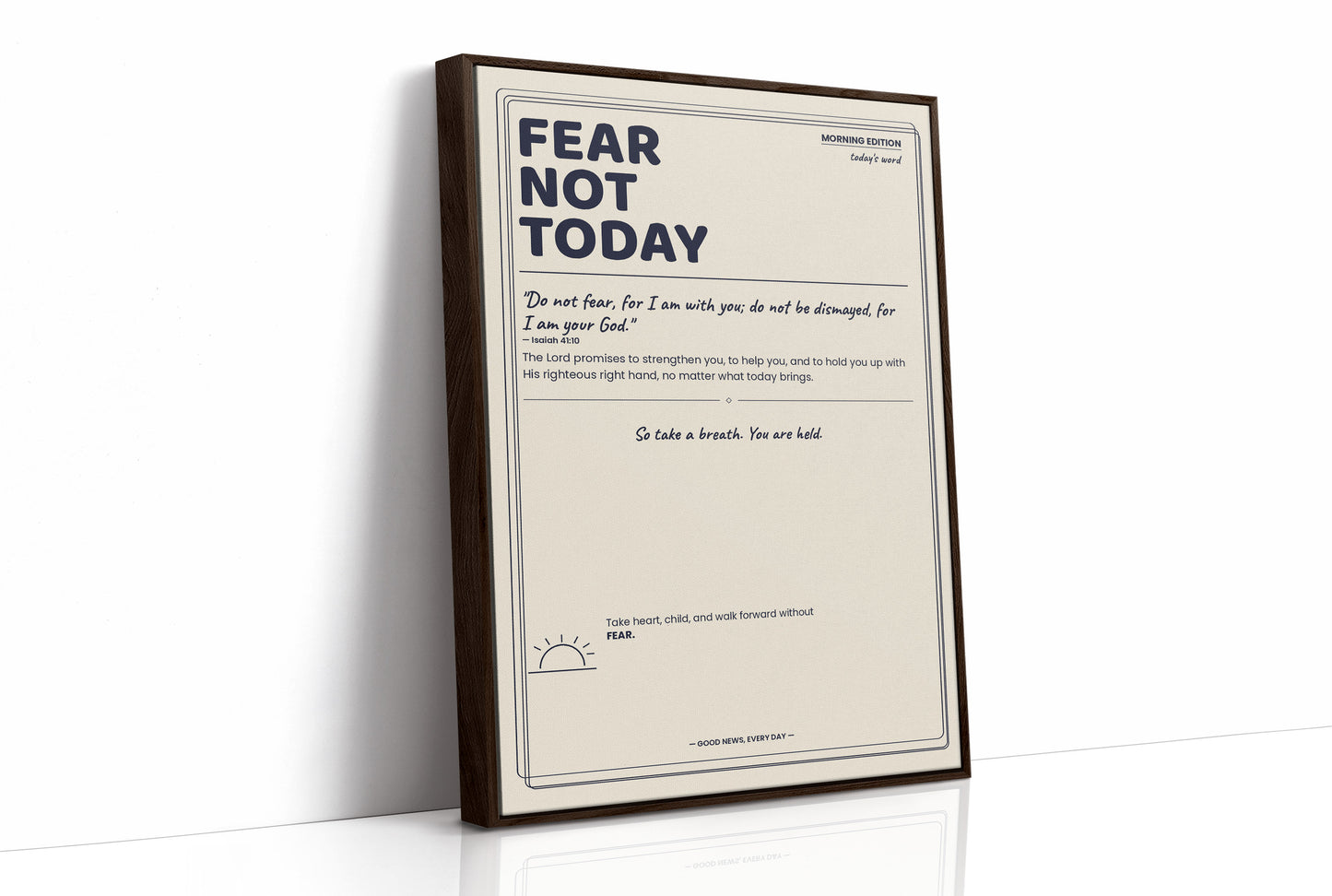 Morning Edition: Fear Not Today