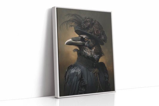 Elegantly Dressed Regal Raven