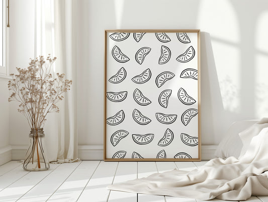 Citrus Slices Dance In Summer