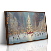 Winter Skaters Circle Manhattan's Heart