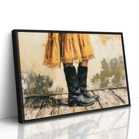 Marigold Skirt, Midnight Boots