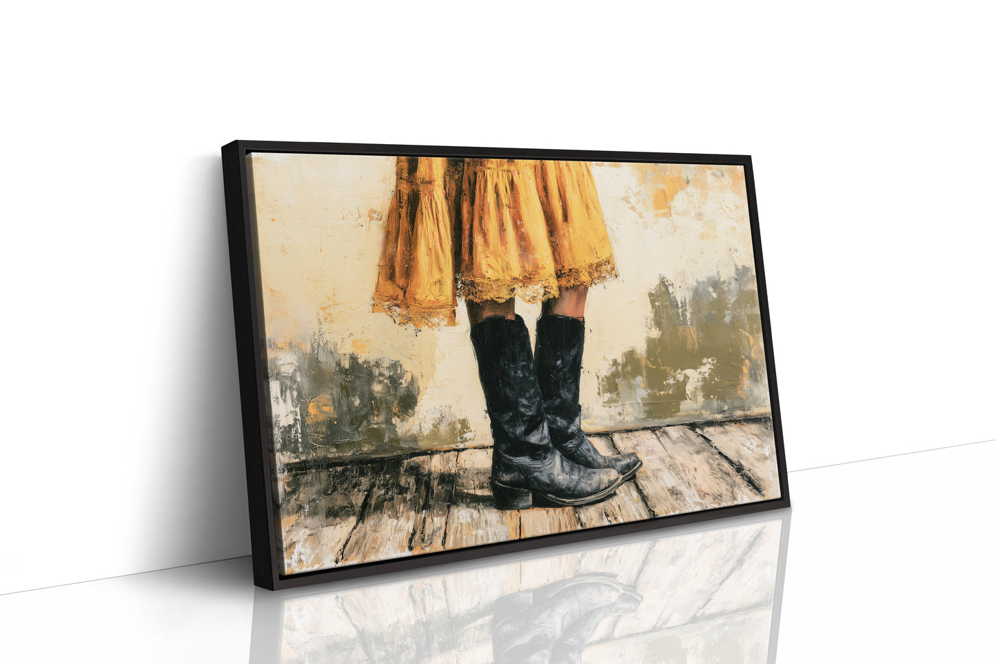 Marigold Skirt, Midnight Boots