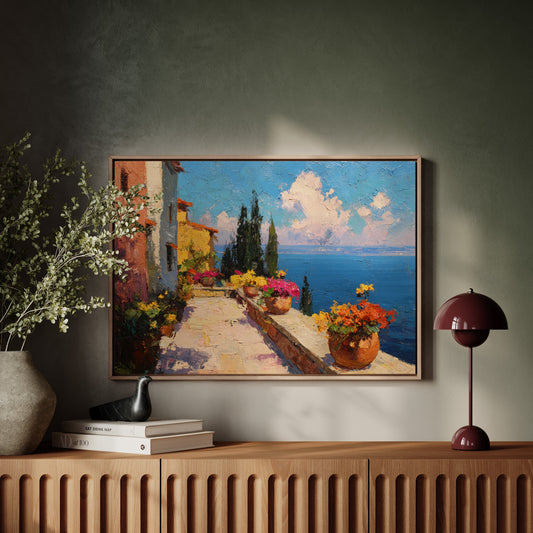 Mediterranean Summer Blooms At Noon