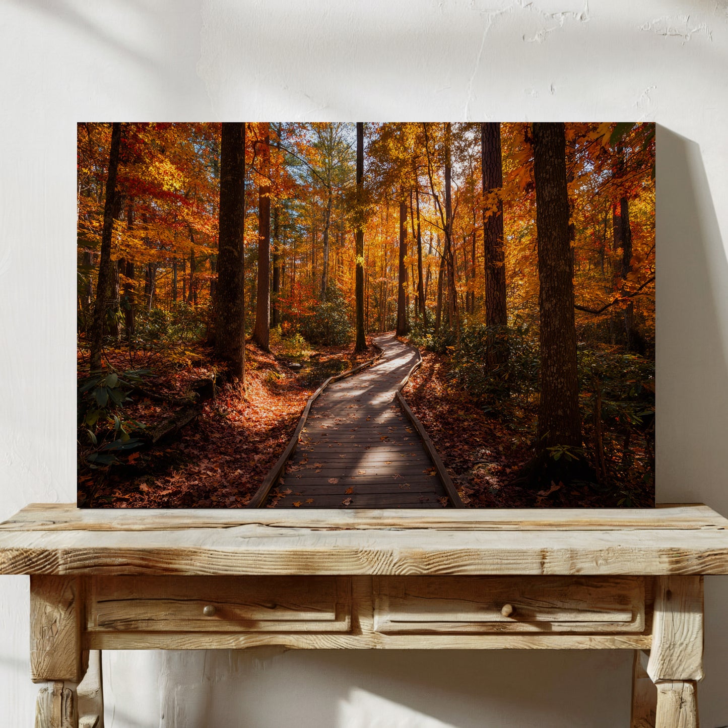 Autumn Path Weaves Golden Stories