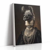 Regal Llama Adorned in Jewels