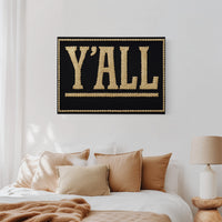 Y’ALL Western Beaded Sign