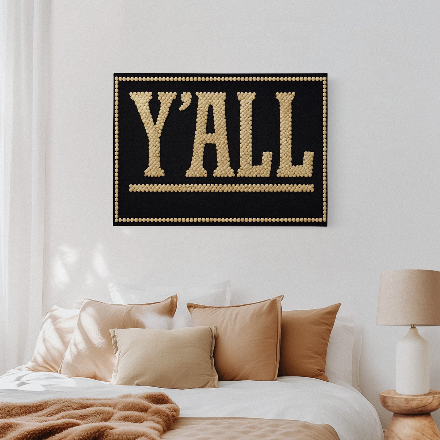 Y’ALL Western Beaded Sign