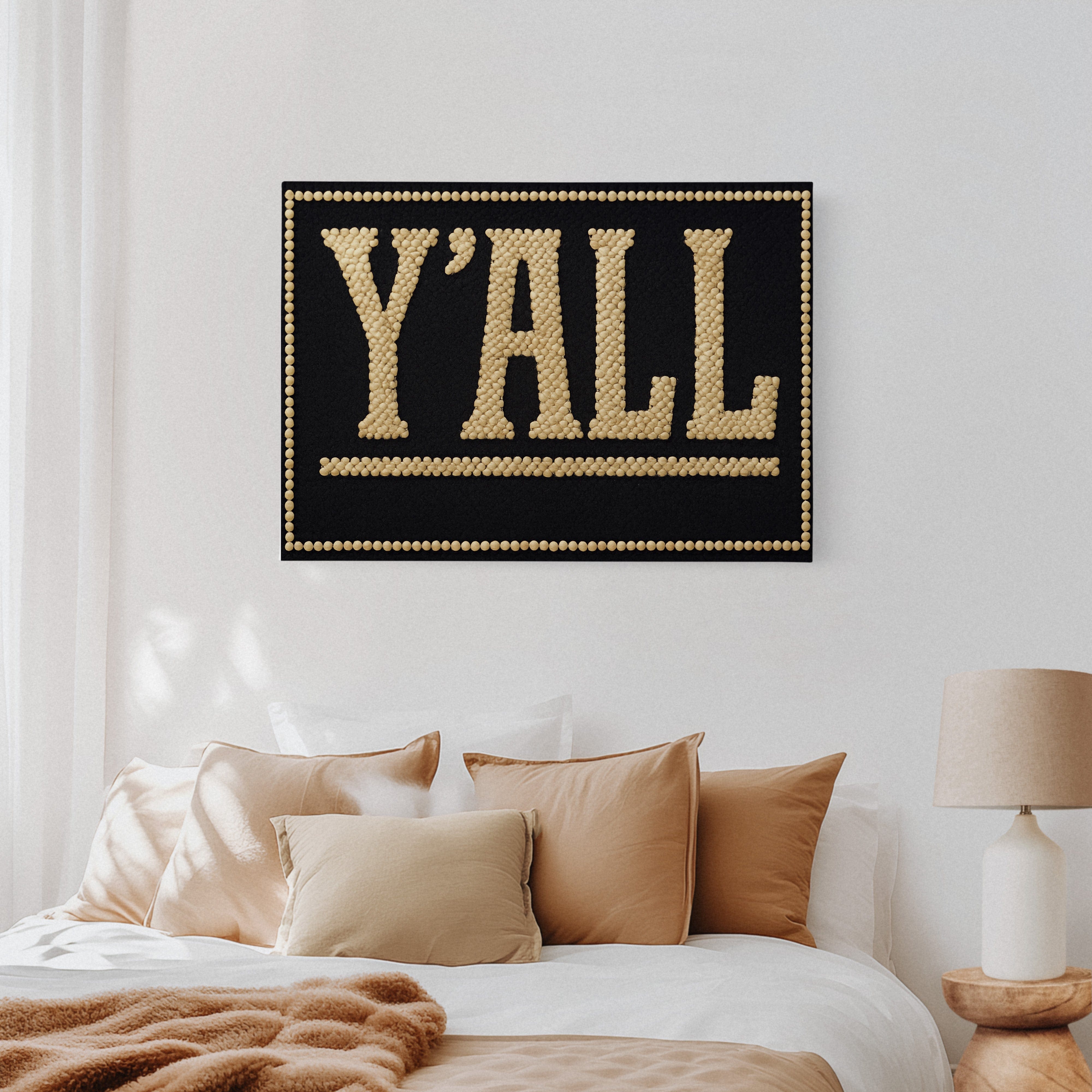 Y’ALL Western Beaded Sign