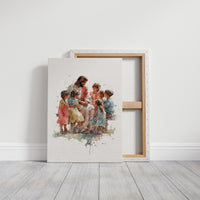 Watercolor Stories On Sunlit Wood