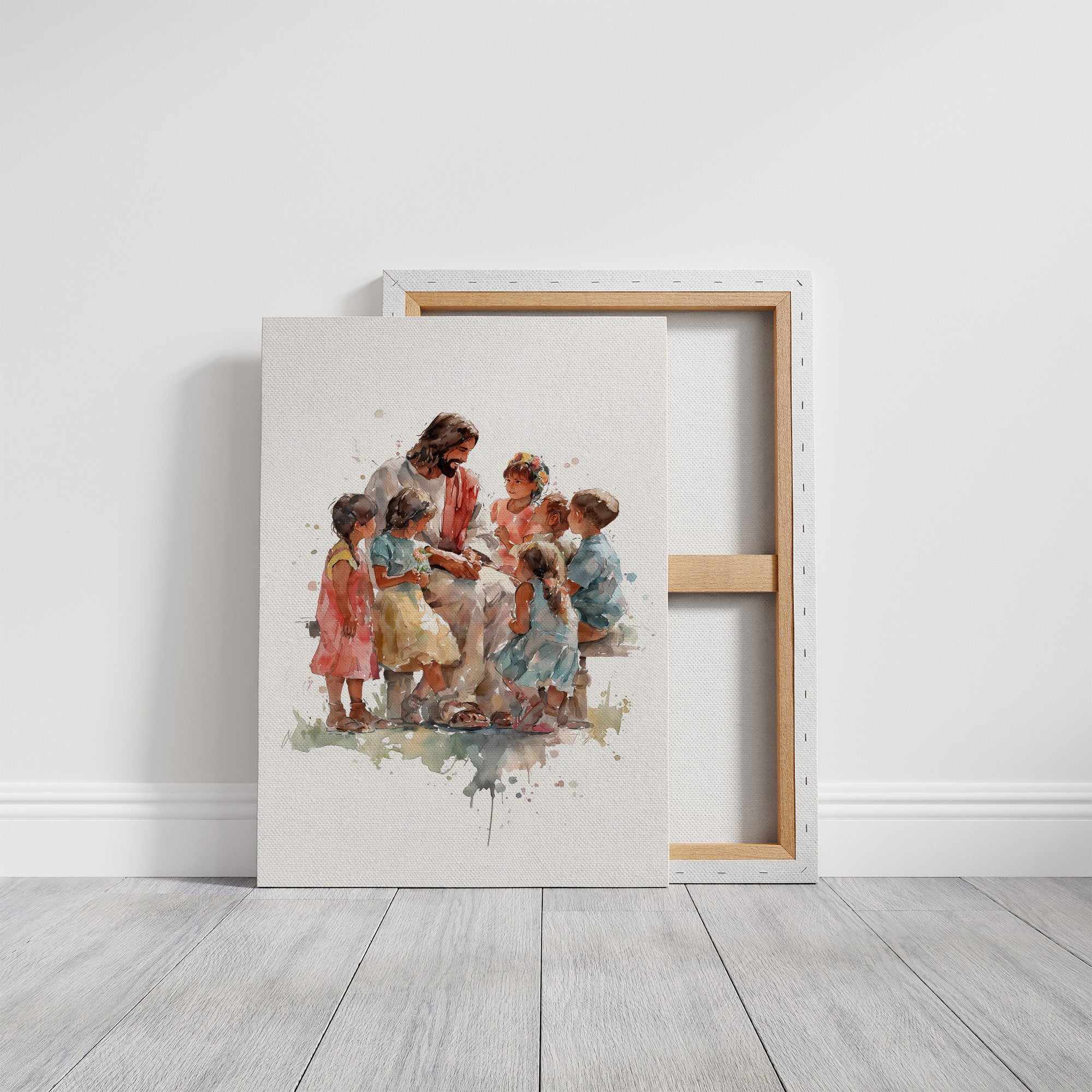 Watercolor Stories On Sunlit Wood