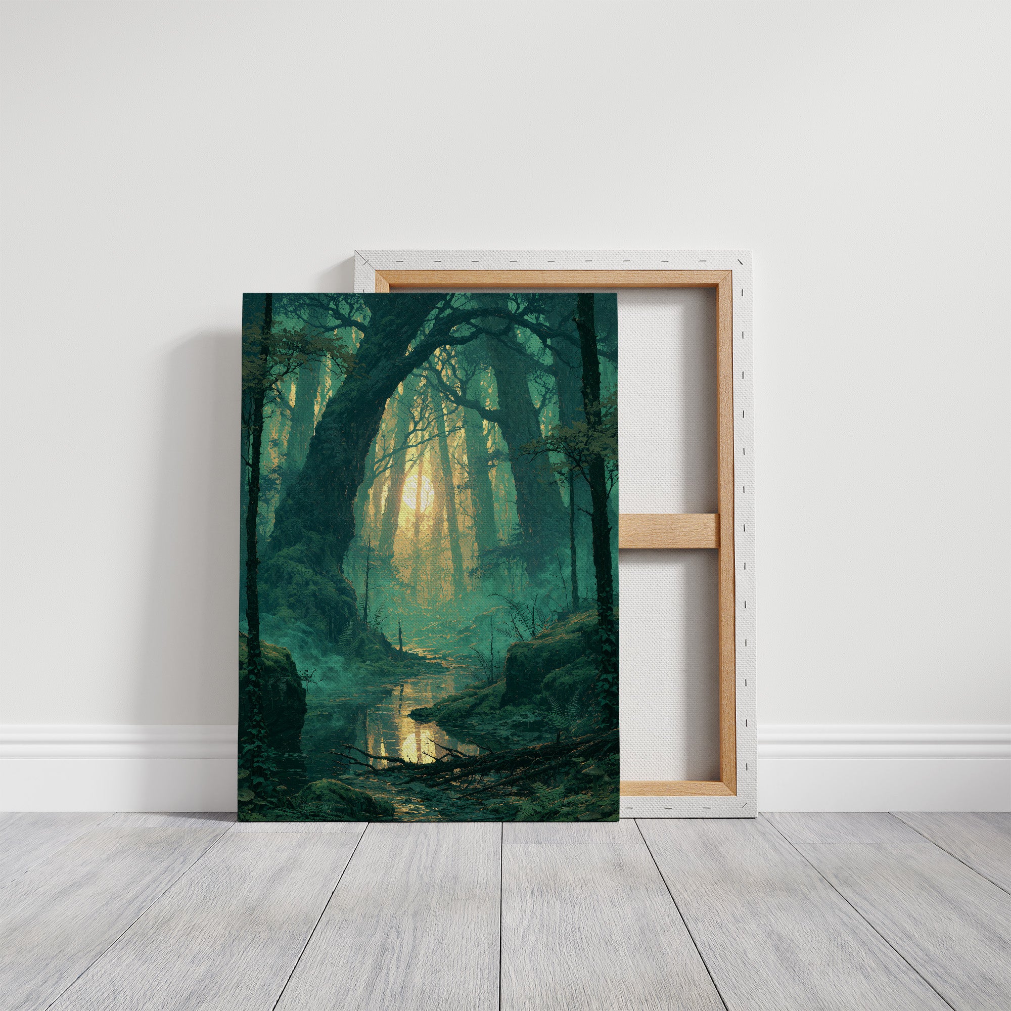 Emerald Hollow: Sunlight Through the Ferns