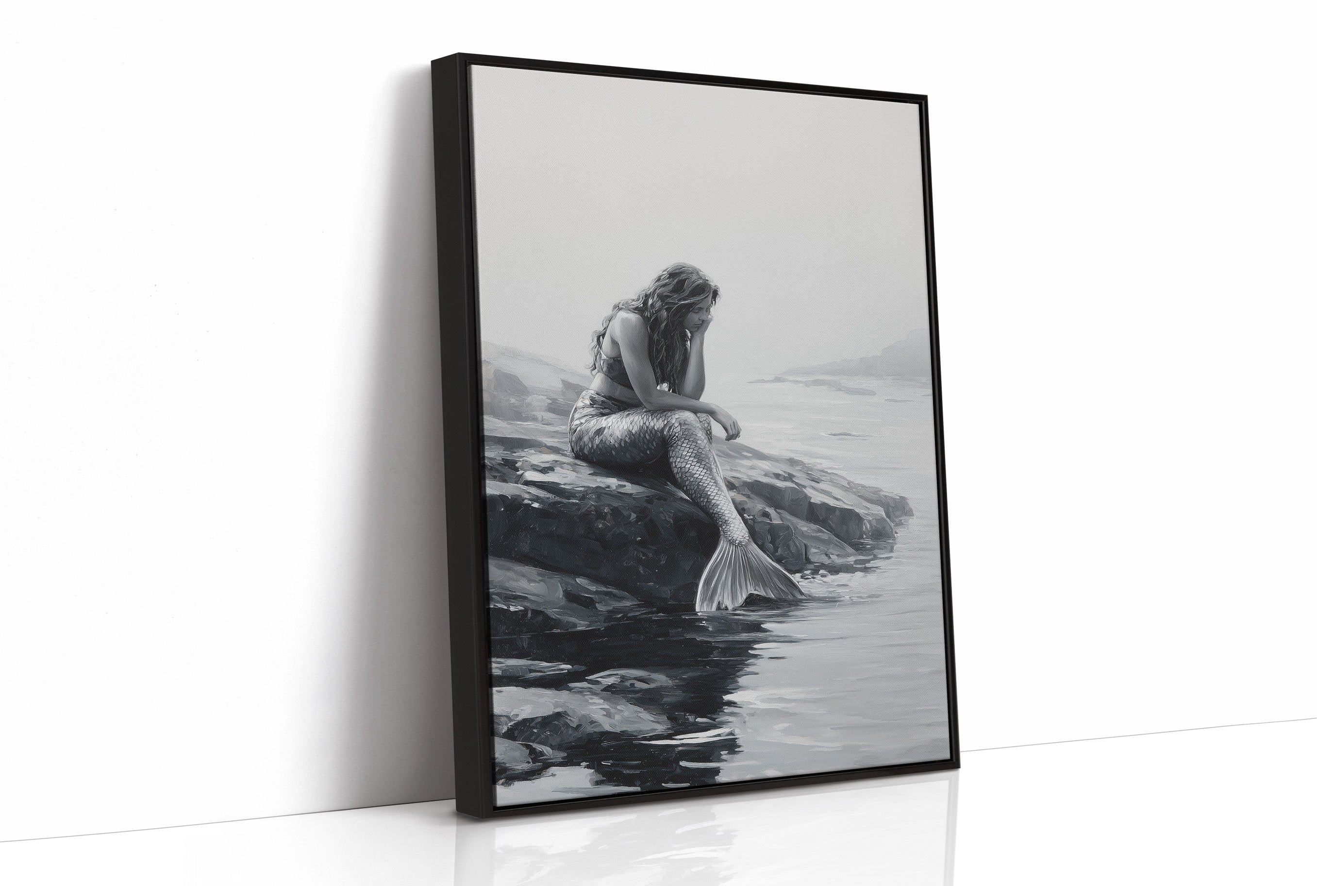 Monochrome Myths At Ocean's Edge