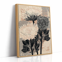 Protea in Ink and Blush