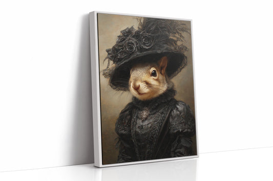 Regal Squirrel in Victorian Attire