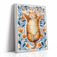 Sun-Kissed Paws and Floral Embrace