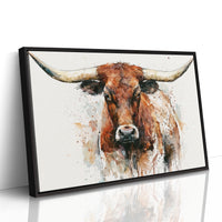 Longhorn in Ink and Rust
