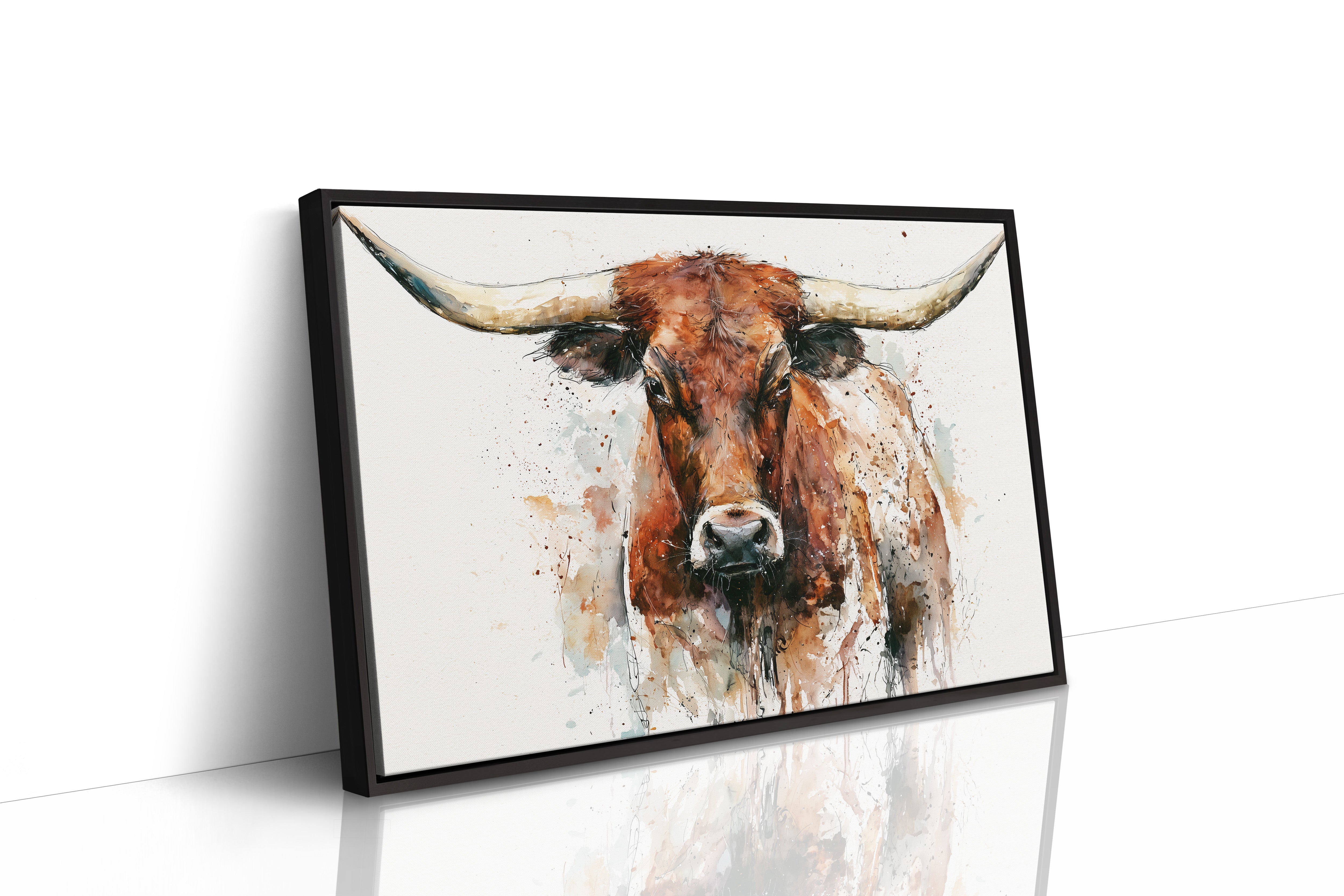 Longhorn in Ink and Rust