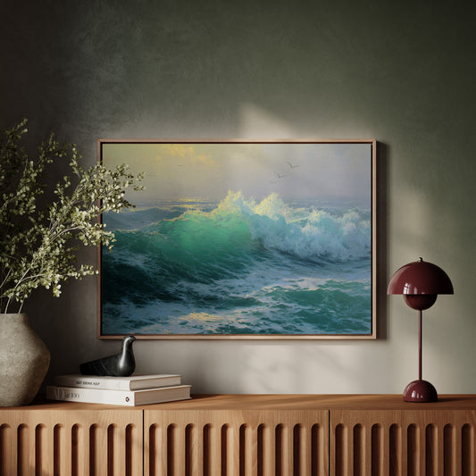Ocean's Wild Dance At Dawn