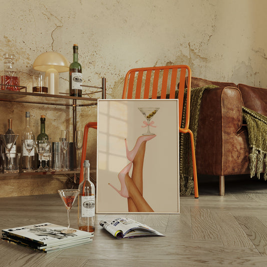 Pink Stilettos Serve Martini Magic