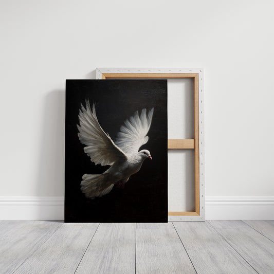 Flight Against Midnight's Canvas