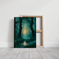 Reflected Glow: The Twin Trees of the Swamp Forest