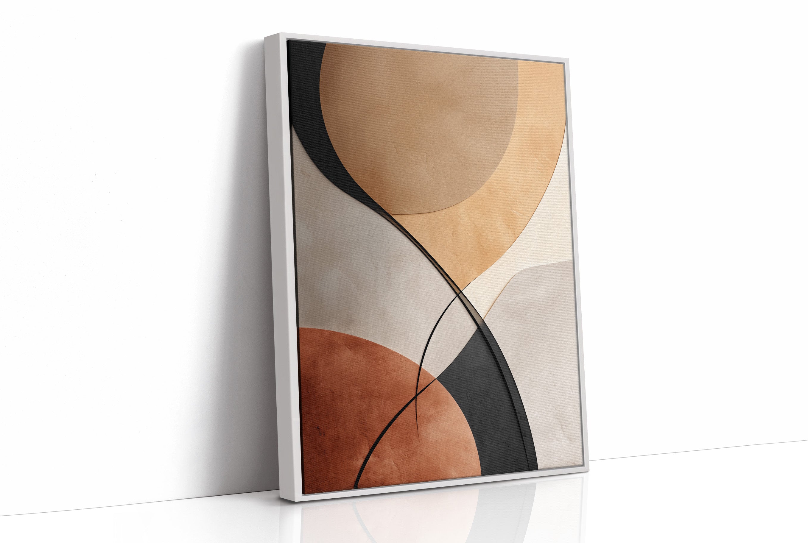 Curves Dance In Terracotta Light