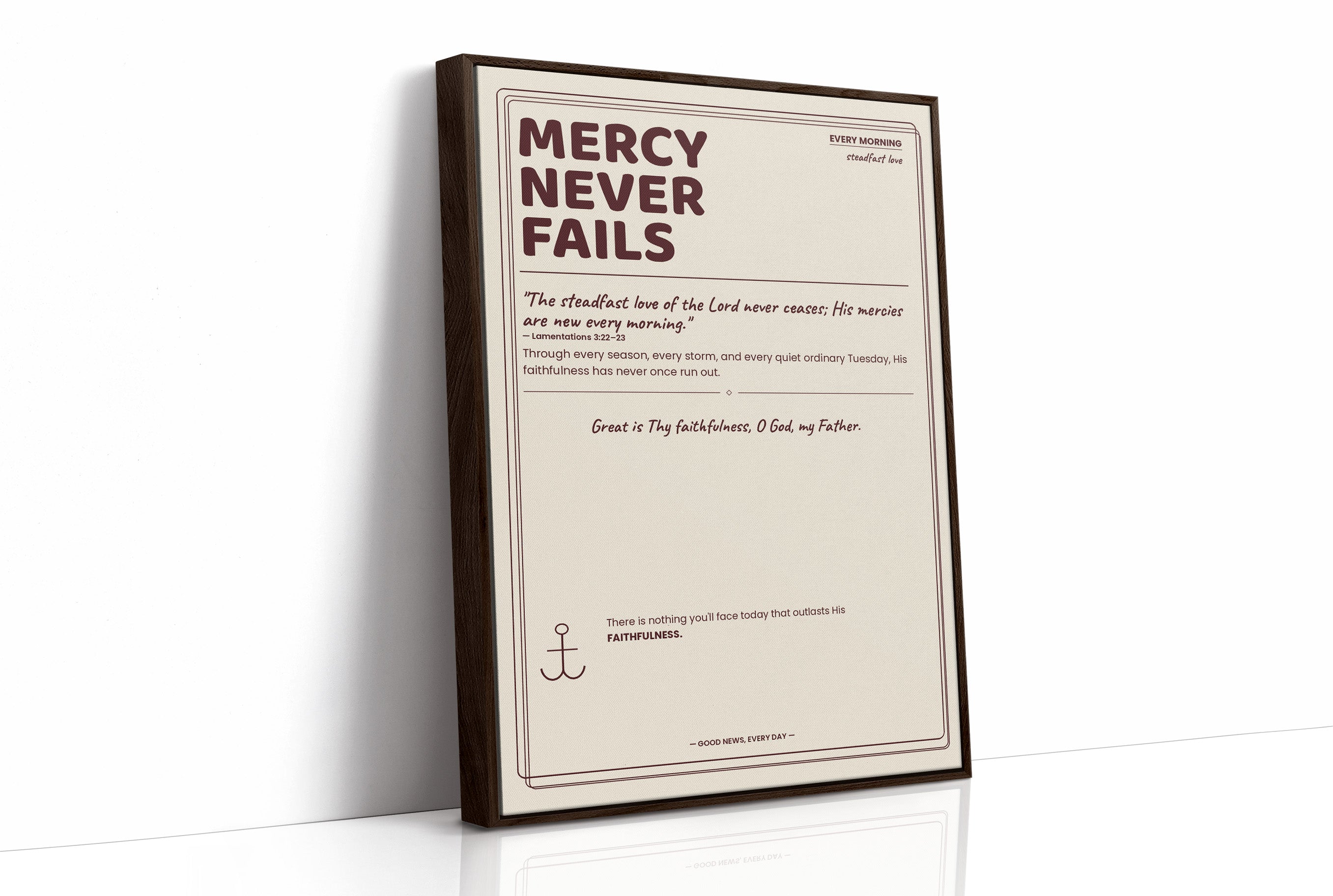 Mercy Never Fails