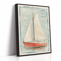 Coral Sails Await Morning Tide