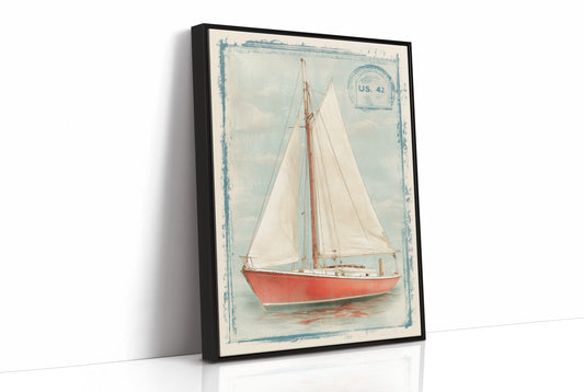 Coral Sails Await Morning Tide