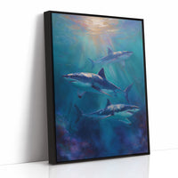 Azure Hunters Beneath Golden Rays