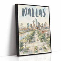Dallas in Watercolor