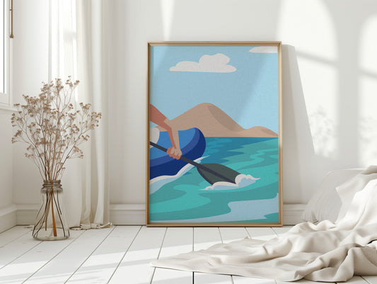 Paddle Through Mountain Lake Serenity