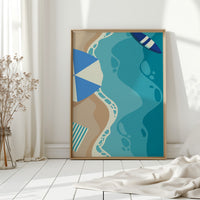 Footprints Along Turquoise Shorelines Dance