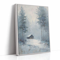 A Cabin Lost in Frosted Haze