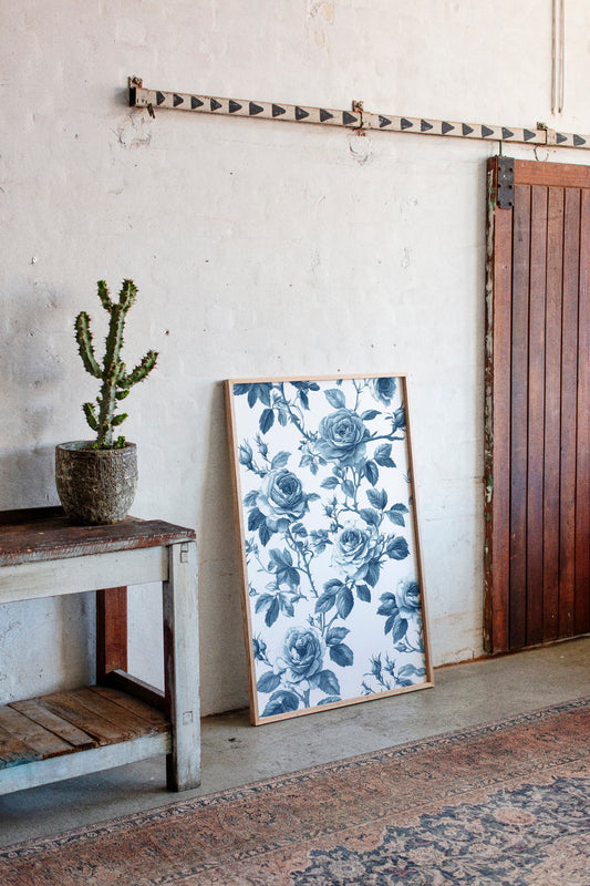 Cerulean Blooms in Quiet Spaces