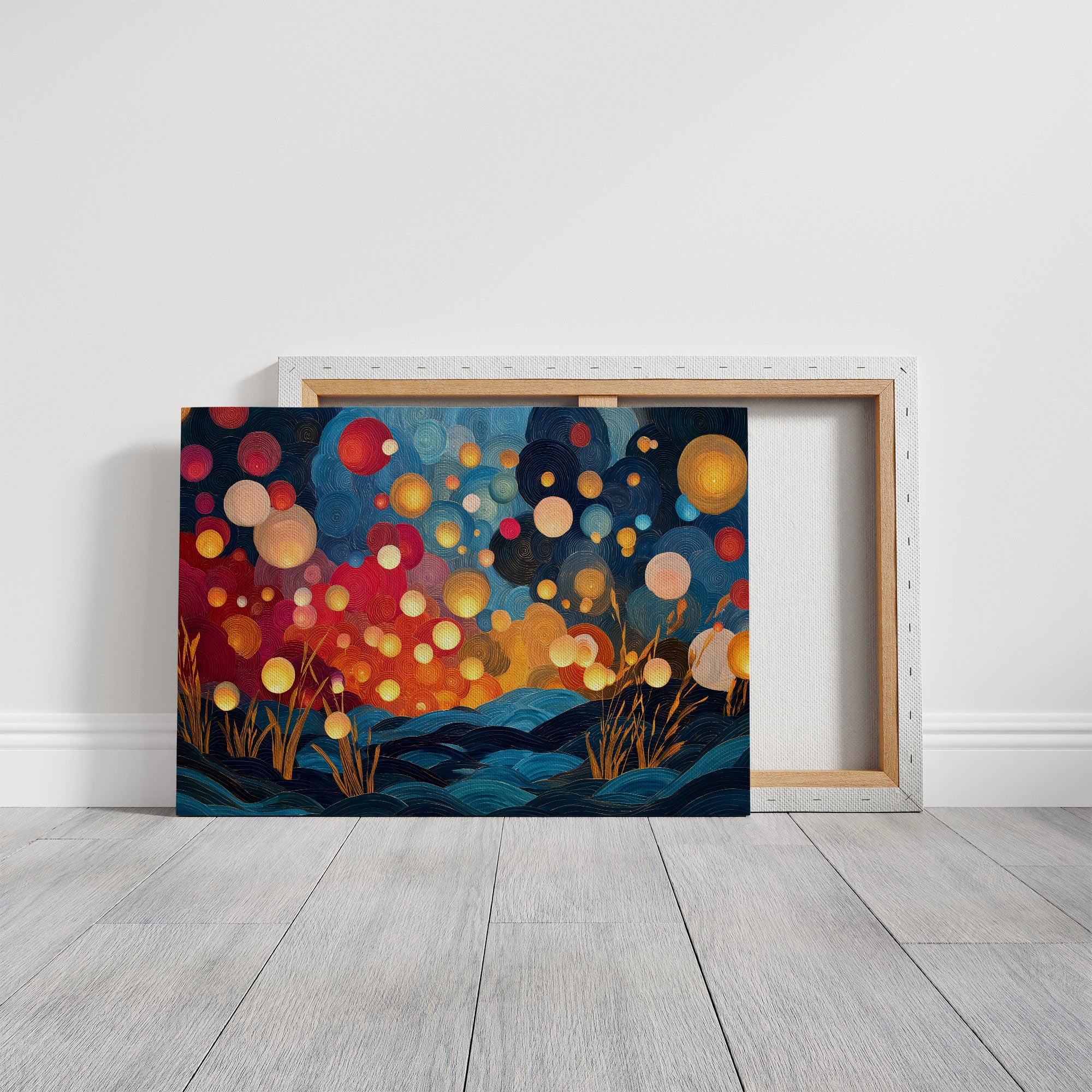 Fireflies Dance Above Midnight Waves