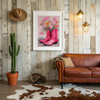 Wild Cosmos Dance In Scarlet Boots